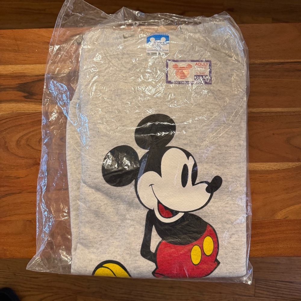 Vintage 1980s Mickey Mouse Disneyland Raglan Sweatshirt Large - MINT CONDITION